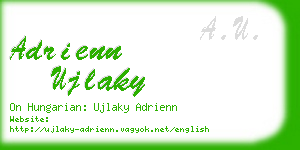 adrienn ujlaky business card